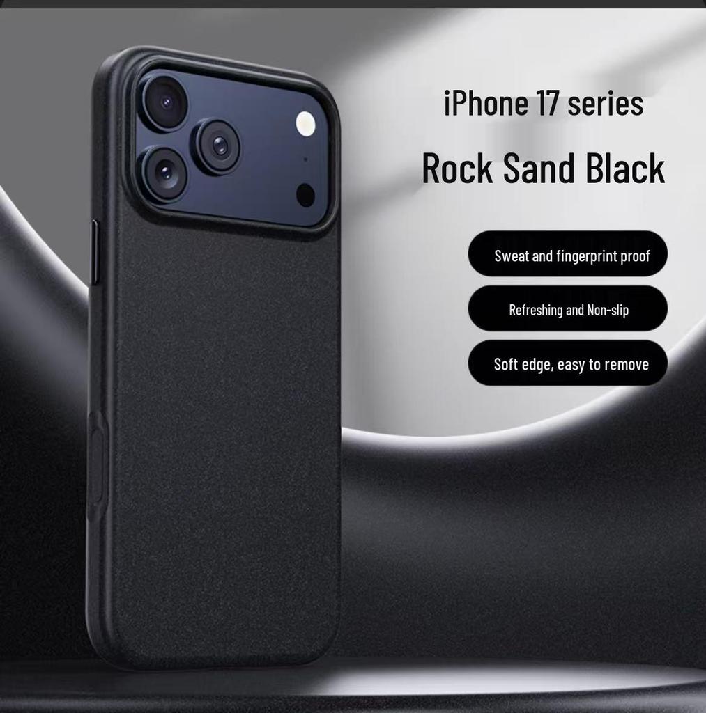 Magnetic Drop-Proof Sandstone Case for iPhone 17 Pro Max / 16 Pro