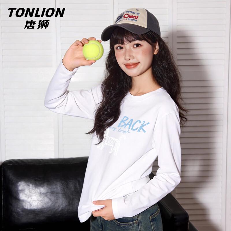 TonLion Women s Heavyweight Cotton Long Sleeve T-Shirt 2XL
