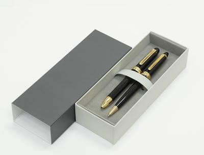 Japanese Retro Style Rotating Ballpoint Pen Mechanical Pencil Premium Two-Pack Two-Color & #600, Black, Boxed, K7-2C600-2-B