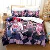 Kawai Anime BOCHI THE ROCK Gotou Hitori Beding Set Single Twin Ful Quen King-Sized Dimensionsd Dimensions Bed Linen Set Adult People Kid Bedrom Soft