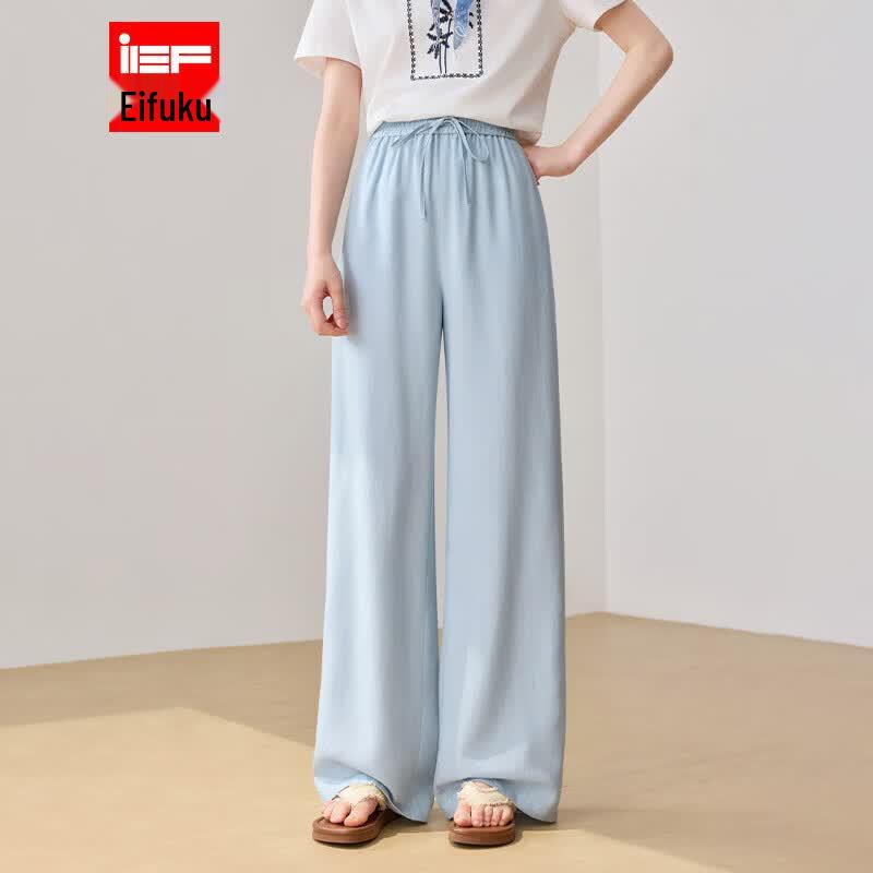 IEF 2026 Summer Korean Style Wide-Leg Pants S