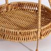 Portable Woven Plastic Storage Rack - Kitchen Tray, Flower Basket, Desk Organizer for Small Items. Multi-Purpose & Decorative.