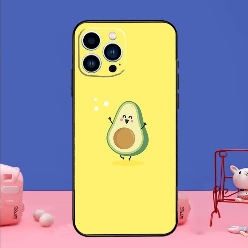Hübsche Avocado-Handyhülle für iPhone 17 16 15 13 11 12 14 Pro Max mini 15 16 Plus 16e 17 Air Stoßfänger Abdeckung