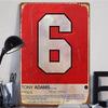 Arsenal Legend Tony Adams Number 6 Iron Painting 669 Apps 48 Goals Football Souvenir Decor Art