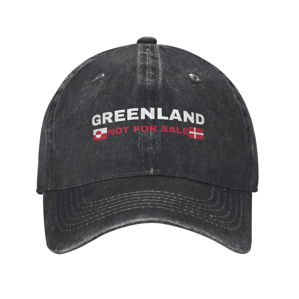 Men Women Hands Off Greenland Is Not For Sale MGGA Print Hat Classic Distressed Cotton  Baseball Cap Adjustable