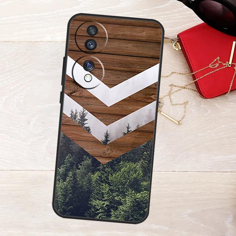 Forest Geometry Wood Nature Case For Honor Magic 8 5 6 7 Lite X9a X9b X9c X9d X8b X8c Win RT 50 70 90 200 400 Pro Cover