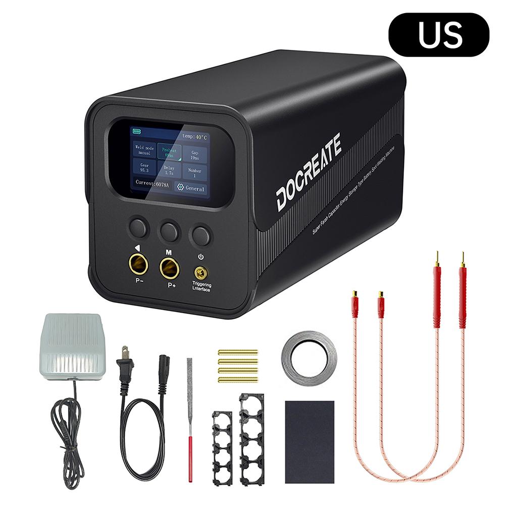 SK-10P 18650 lithium-ion battery spot welder, colour screen digital display super-farad capacitor spot welder, 99 adjustable set