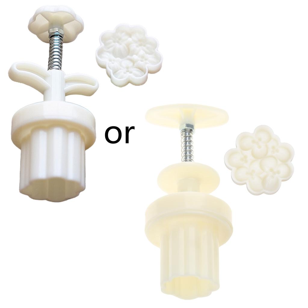 Hand-Pressure Moon Cake Mold Osmanthus Flower Cookie Stamps Moon Cake Makers Mid-Autumn Festival DIY Pastry Tool