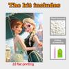 Disney Pearl Painting Anna and Elsa DIY Pearl Art Painting Pearl Gem Painting Pictures Crafts Special Shape Home Wall Decoration