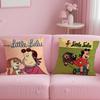 classic cartoon The Little Lulu Show Cushion Cover Soft  EasyWash Pillow Case  Versatile for Couch Bed Travel and Office