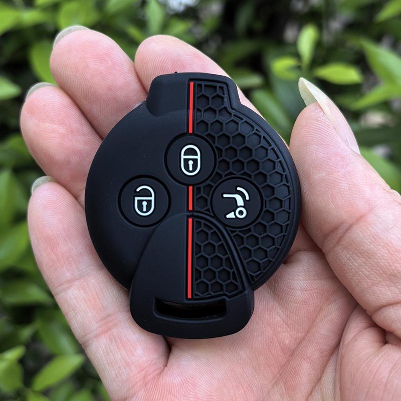 

Silicone Car Key Case Cover Shell for Benz Brabus 451 for Benz Smart 450 City Coupe Cabrio Crossblade Fortwo Roadster K Forfour