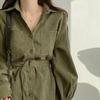 Oversized Super Fairy Fashion Slim Westernized Shirt Dress