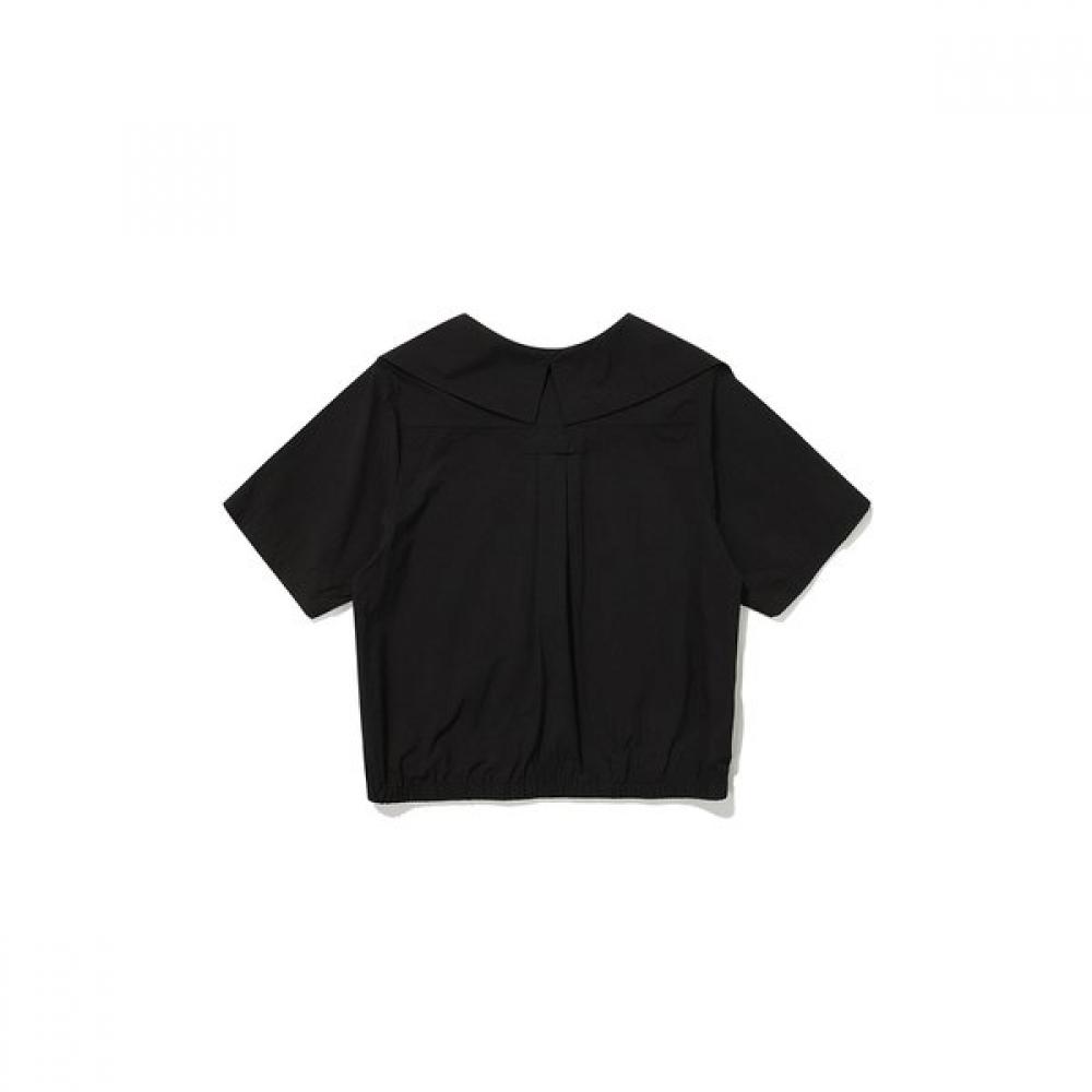 BBC EARTH Women S Anorak Half Sleeve Sailor Collar  Black 