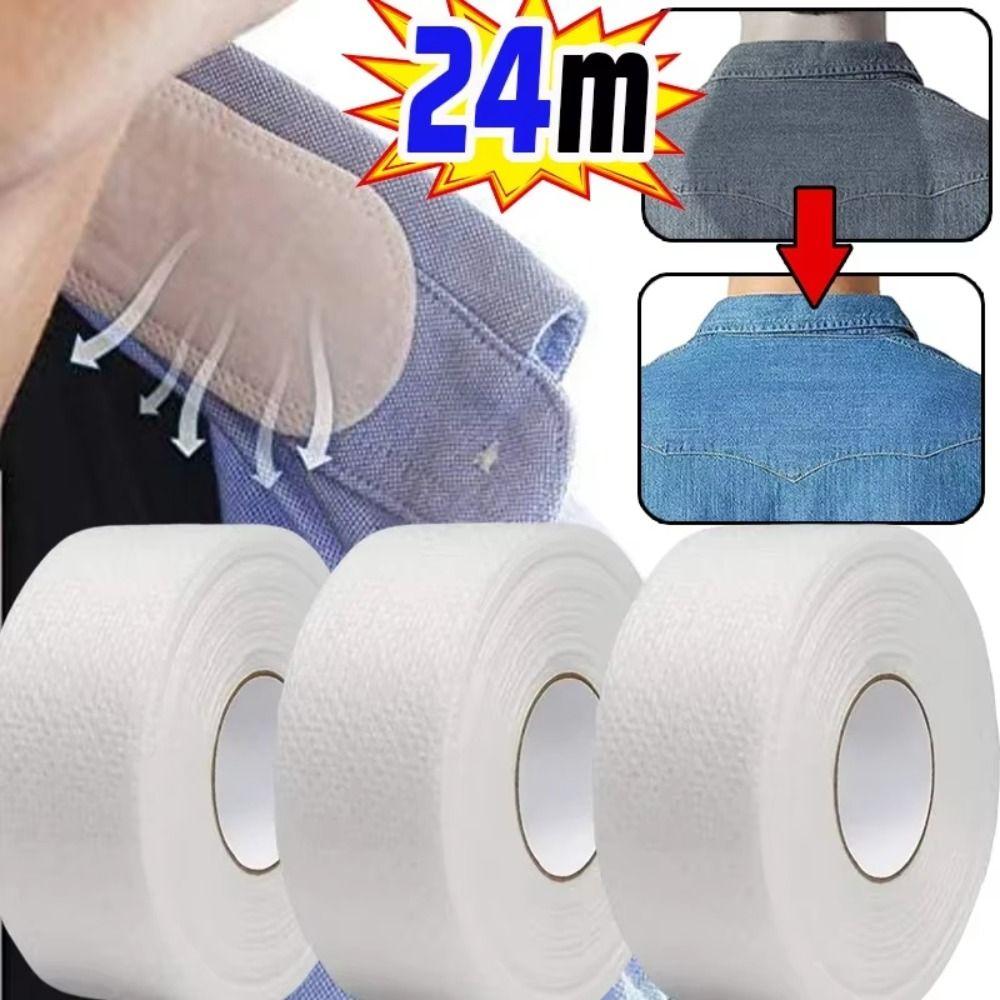 8/80M Collar Anti-dirty Grime Disposable Cuff Fixing Tape for Shirt Collar Hat Lining