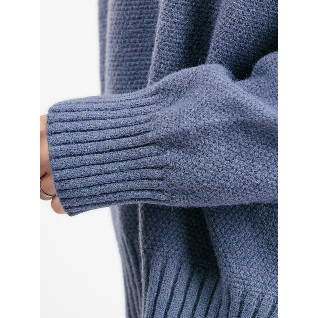 Autumn and Winter New Fashion Casual Knitted Set Pants Women's Edition Loose Sweater Wide Leg Pants Two Piece Set