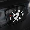 13x9.4cm Funny Gas Cap Car Sticker Refective Vinyl Decal Styling Decoration For Car Motorcycle Auto Accessories