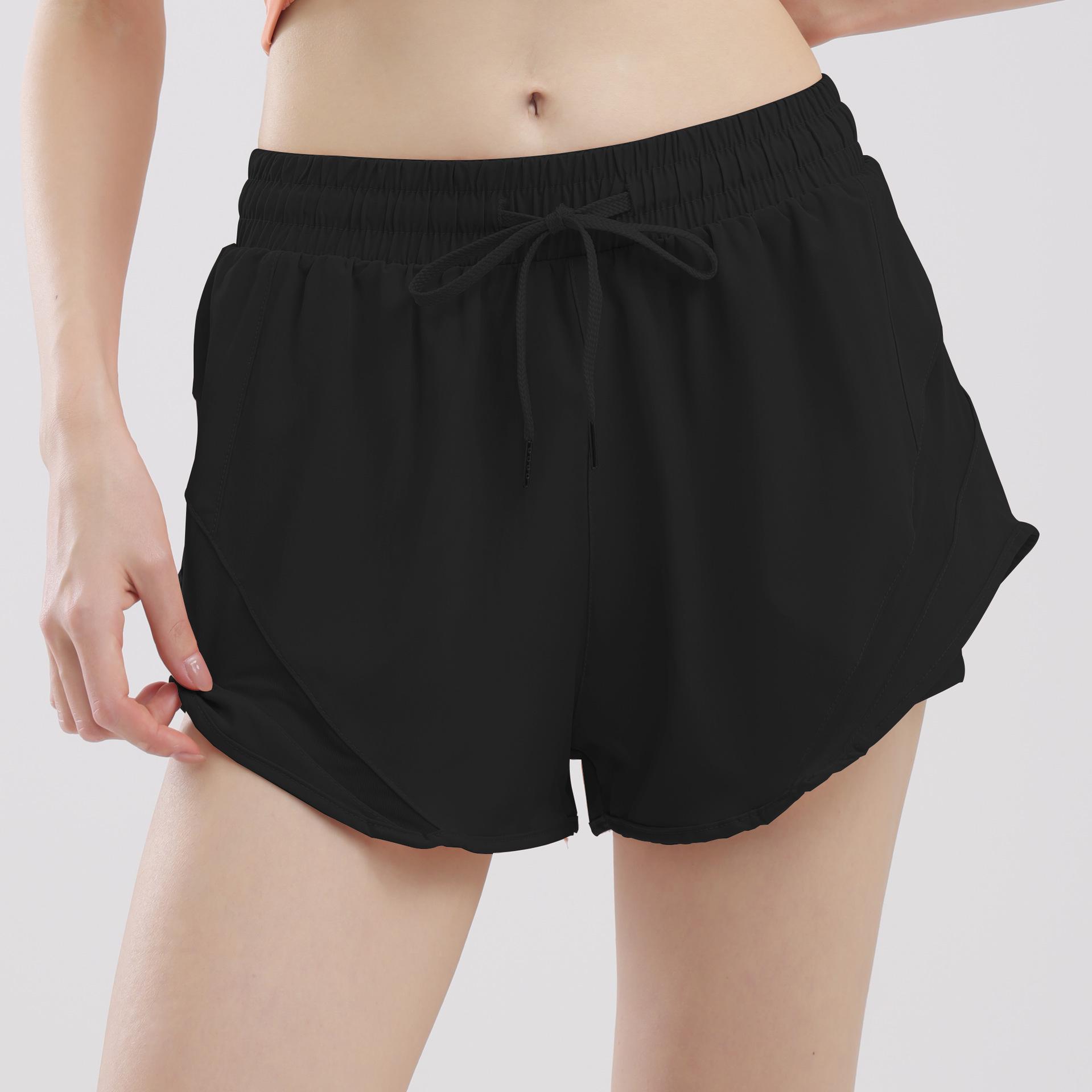 

Женские быстросохнущие двухслойные шорты для йоги и бега - облегающие, защищающие от просвечивания, для весенне-летних занятий на открытом воздухе. Medium