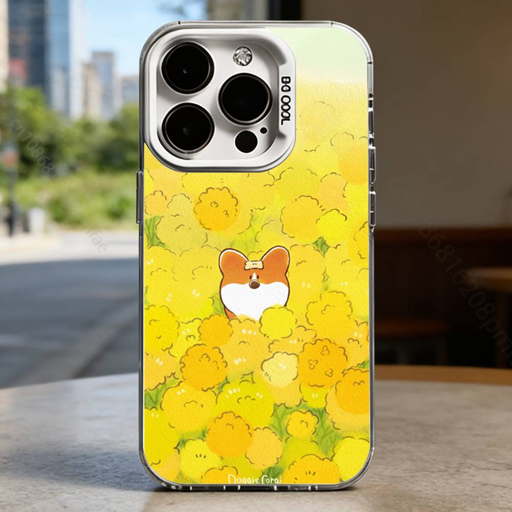 

Dog Healing Corgi Series White Shockproof Phone Case For iPhone 17,16,15,14,13,12,11,Pro,XS,Max,Plus,Mini,SE iPhone15PROMAX
