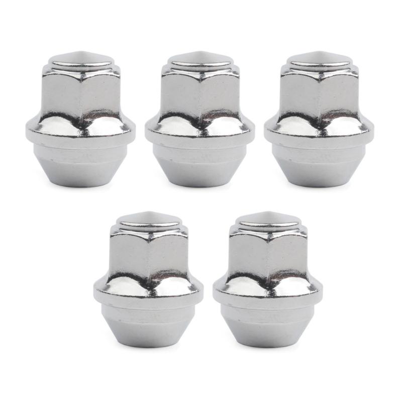 Set of 5 Vehicle Wheel Nuts Wheel Nuts with 19×32mm Thread Steel Wheel Nuts Vehicle Fitment Simple Installation for Car