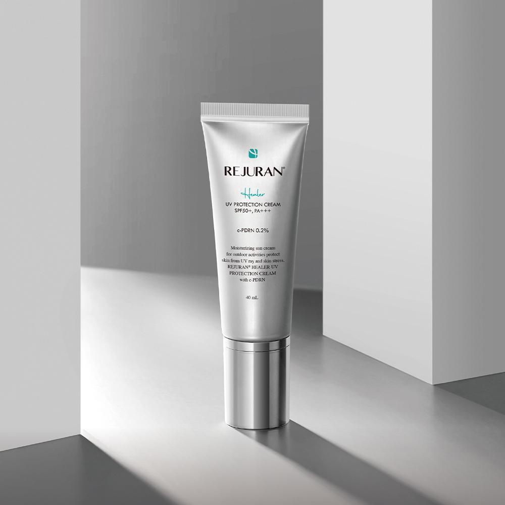 Rejuran [pdrn Sun Cream] Rejuran Healer Uv Protection Cream 40ml Project  + Cream 10ml 2+derma Healer Ampoule 3ml 
