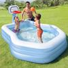 INTEX Swim Center Shooting Hoop Family Pool, 257 X 188 X 130 Cm (Official Japanese Product), Product Number 57183