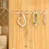 Mirror Cabinet Door Rear Anti Winding Wall Mounted Non Perforated Bracelet Earring Linked Hook