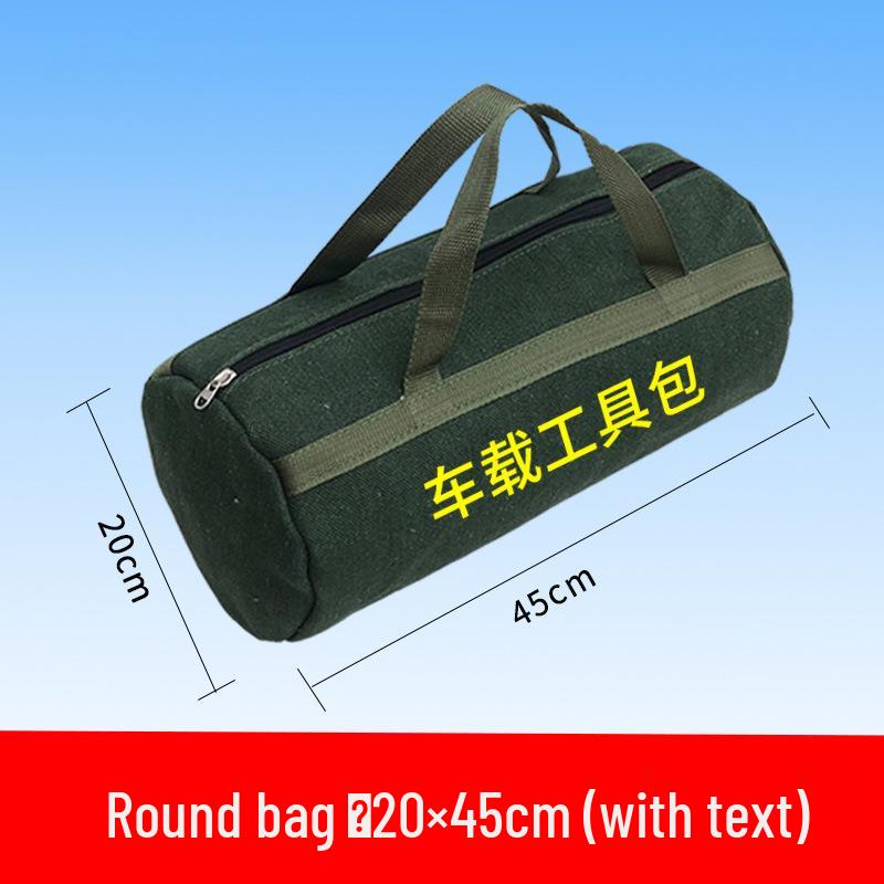 Large Capacity Thickened Canvas Electrician and Auto Repair Tool Bag