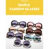 Women's sunglasses, men's and women's large-frame sunglasses, fashionable round-frame sunglasses.