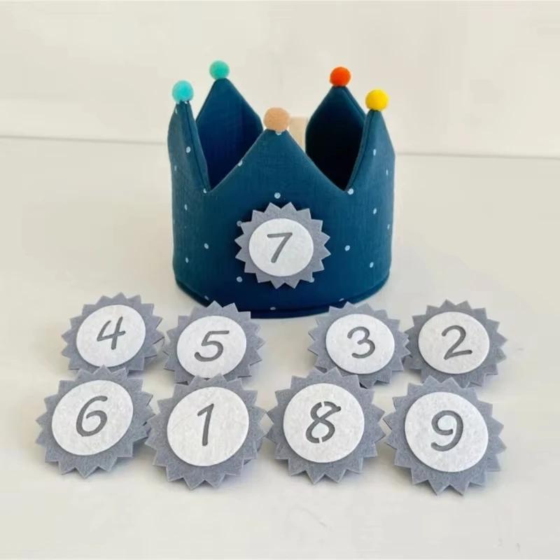 Cotton Crown Props Children Photography Props Photoshoot Birthday Crown Hat Fotografia Accessories Birthday Party Props