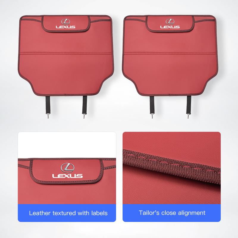 Lexus Car Seats Leather Anti Kick Pad Seat Protection Cushion For Lexus F SPORT ES RX NX LS UX LM LX GX LC RZ IS CT GS RC HS LBX