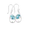 Sky Blue Topaz Gemstone 925 Sterling Silver Jewelry Handmade Boho Earrings 1.60" EE-49-6