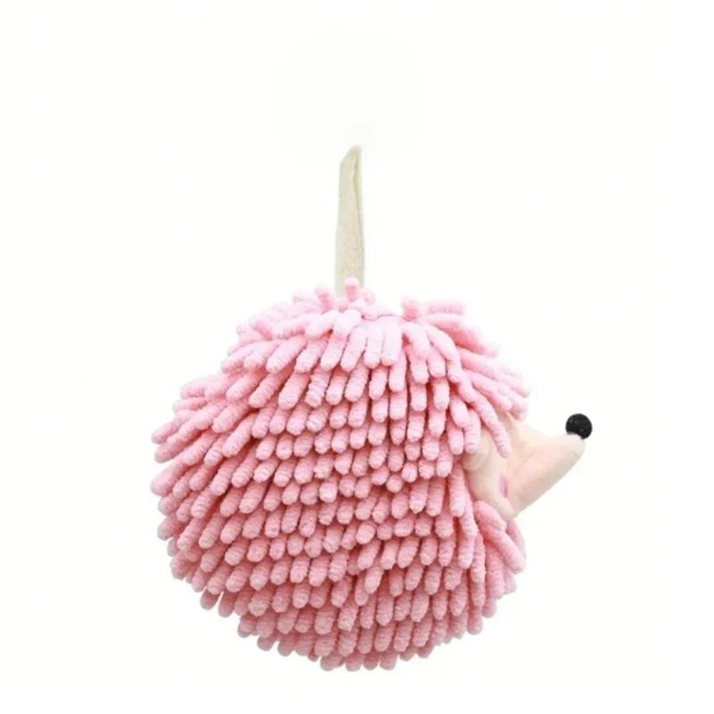 Cartoon Hedgehog Hand Towel Hanging Type for Bathroom and Kitchen Creative Cartoon Bath Towels Dry Your Hand Instantly