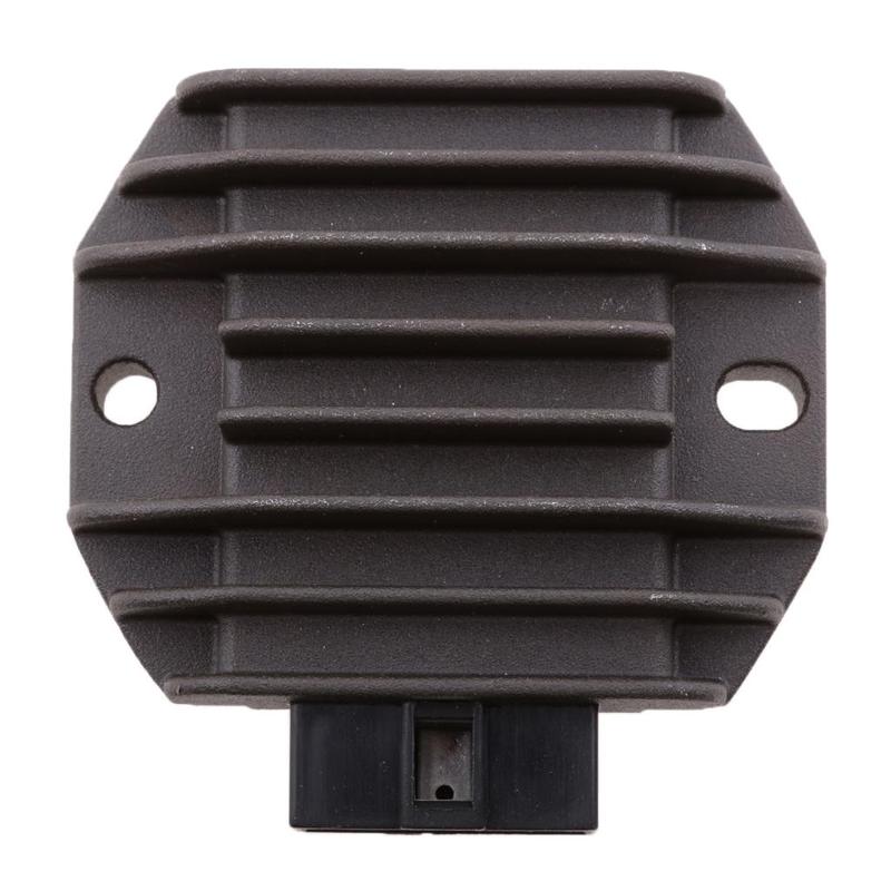 Motorcycle Voltage Regulator Replacement for Yamaha YZF R1 99-02 YZF R6 06-09 YZF R6S 97-07 YZF600R, Color Black