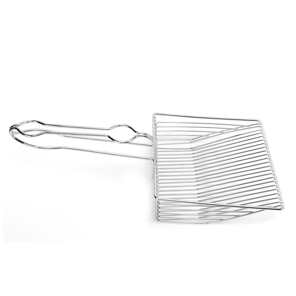Cat Litter Scoop Stainless Steel Kitty Litter Metal Scooper for Small Pet Litter Boxes Cleaning