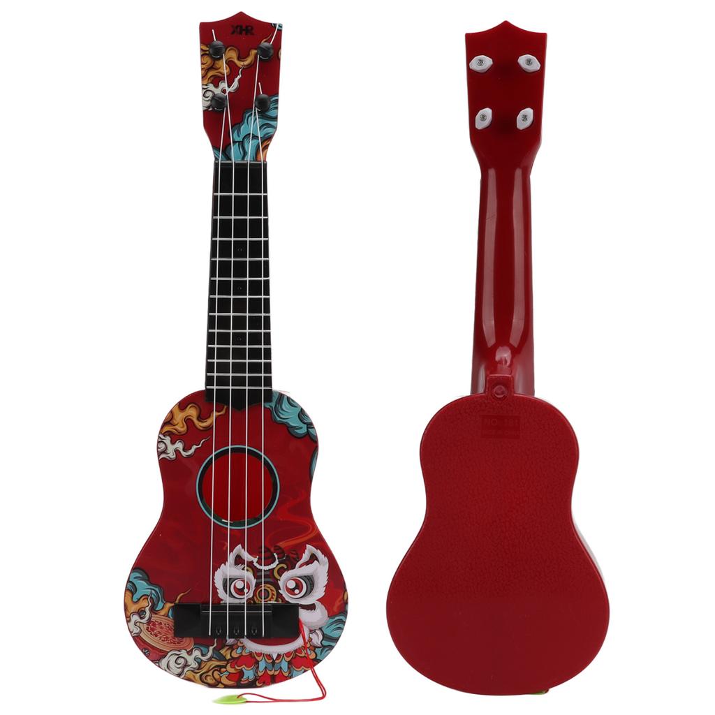 Kids Toy Ukulele Mini Plastic Guitar Musical Instrument for Preschool Children GiftRed