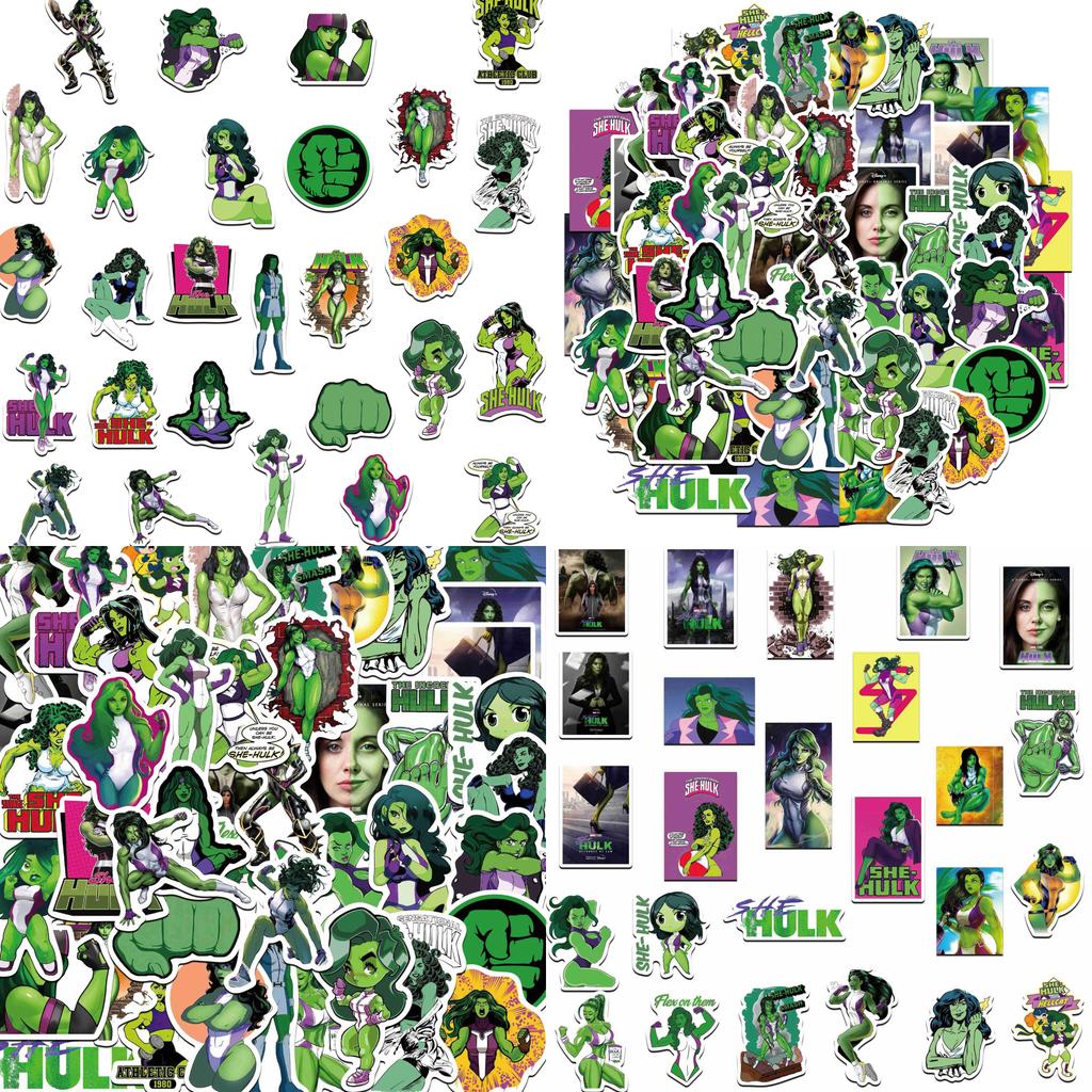She Hulk Advogada 50 peças Adesivos Impermeáveis DIY para Caderno para Presença Legal
