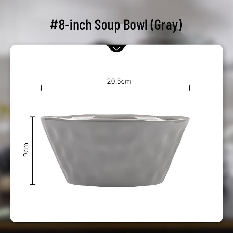 Mod Lanka Nordic Style Ceramic 8-inch Conical Soup Bowl