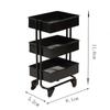 Play Home Toys Bookshelf with Wheels Simulation Shelf Bookshelf Furniture Toys Storage Display Rack