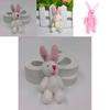 Niedliches 7,5 cm großes Mini-Kaninchen-Plüschtier, perfekt als Hochzeitsgeschenk oder Mitbringsel.