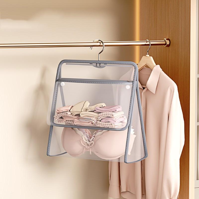 1 Stück Herbst und Winter Neue Unterwäsche und Socken Aufbewahrung Hängebeutel Hängendes Aufbewahrungsnetz Tasche Kleiderschrank Unterwäsche Aufbewahrungstasche