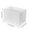 120 Grids Transparent Organizer Box Plastic Jewelry Sorting Box Nail Art Storage Box  Bathroom