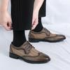 Summer Quality Mesh Oxford Shoes Thick Bottom British Style Comfort Office Business Male Designer Casual Leather Shoes