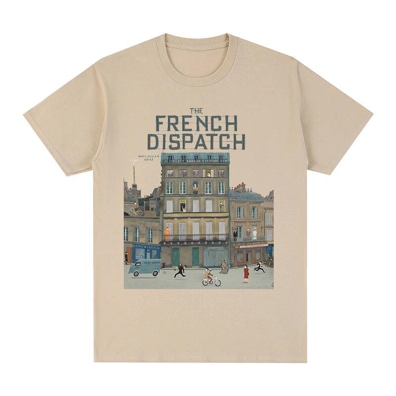 

Футболка French Dispatch Wes Anderson Timothee Chalamet, хлопковая футболка унисекс, новая футболка, женские топы унисекс L