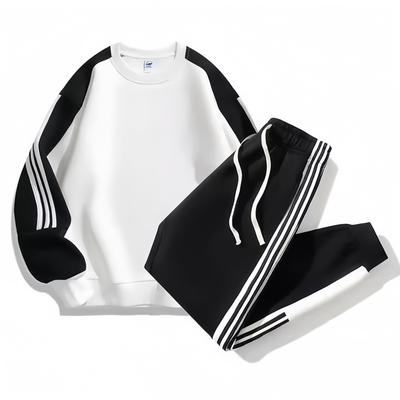 Set Două Piese Hanorac Larg pentru Cuplu Toamnă și Iarnă Costum Sport pentru Bărbați