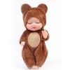 Mini Boneca Bebê Dormindo Corpo Inteiro Silicone Boneca de Banho Bebê Menina Realista