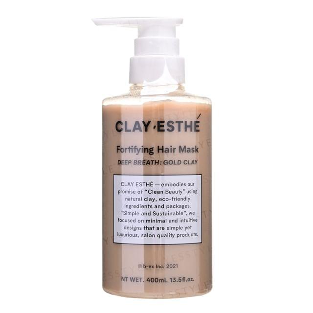 CLAY ESTHE - Укрепляющая маска для волос Глубокое дыхание: Золотая Глина 400ml