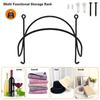 Bathroom Towel Rack Towel Holder Storage Organizer Wall Mounted Wine Organizer For Clothes RV Entryway Bathroom Nursery Living