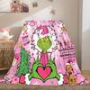 Christmas Gift Comedy Movie How the Grinch Stole Christmas blanket home warming, four season bed decoration sofa cover flannel throwing blanket K6