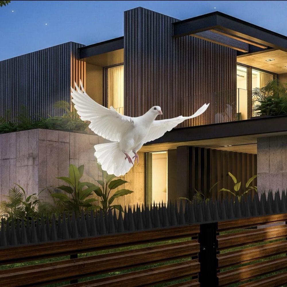 8/12pcs Waterproof Anti Bird Spike Strip Long Lasting Bird Defender Spikes Garden Fence