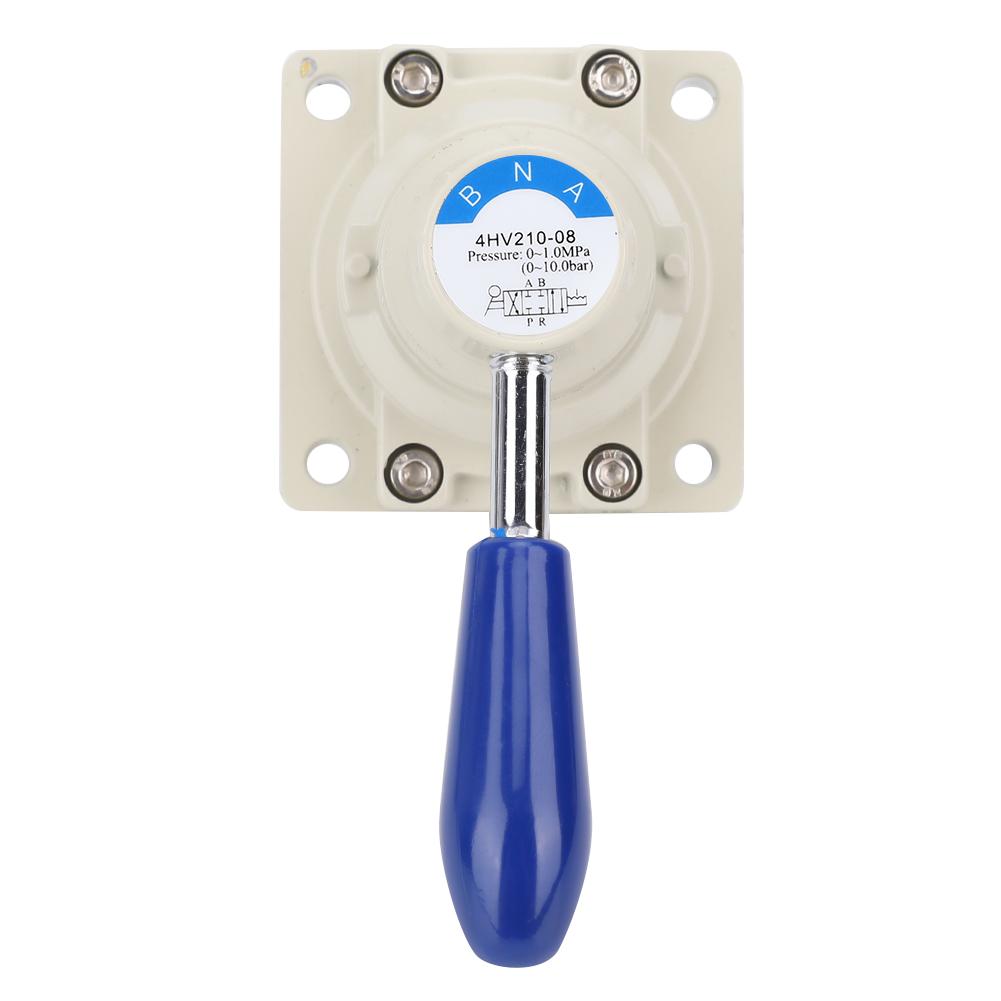 4HV210 08 Air Valve 4 Way 2 Positions Hand Lever Direct Action 1 4in PT Pneumatic Valve